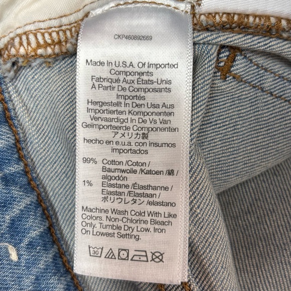 Madewell The Perfect Vintage Straight Jean in Danby Wash Knee Rip Edition - Picture 9 of 10